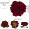 Burgundy Velvet Rose 5" Large Roses Artificial Flowers Bouquets